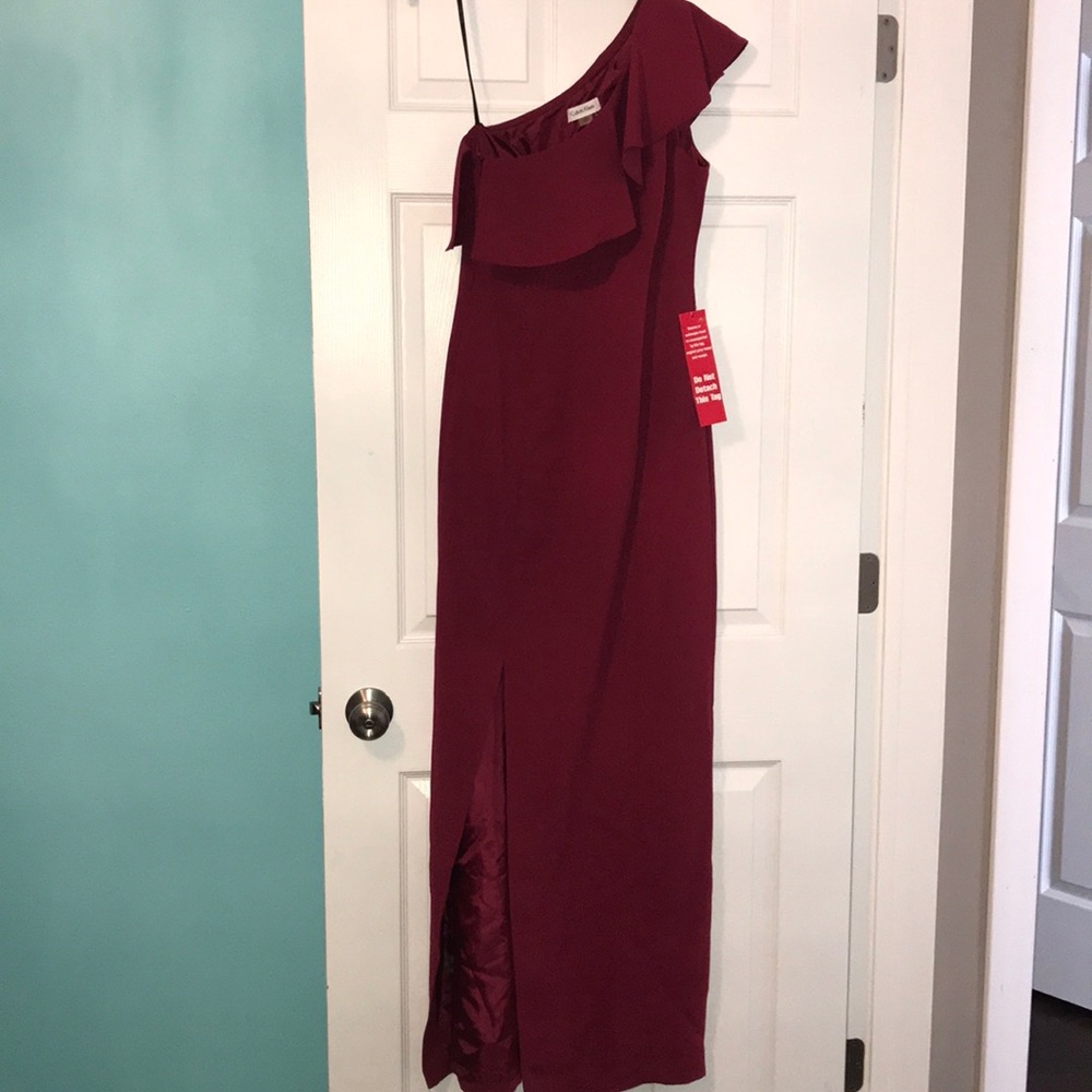 NWT red Calvin Klein dress, size 2